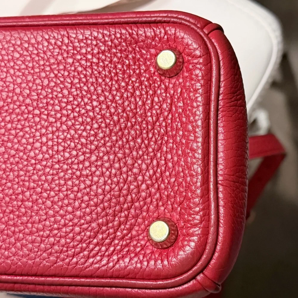 Christian Dior Diorissimo Medium Tote Red Pebbled Leather | Strap + Pouch
